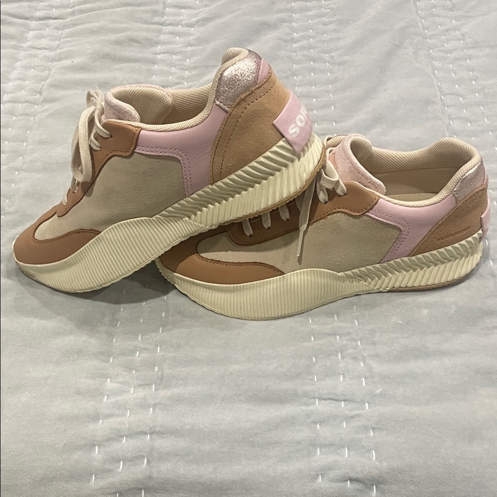 Sorel Ona Blvd Classic Waterproof - HonestBeige Size 9 Women's Sneakers - Picture 2 of 5